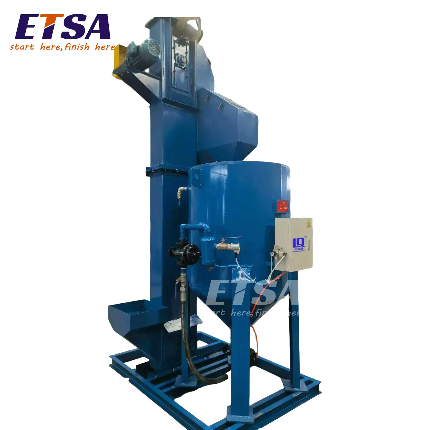 Abrasive Recycling System with Blasting Pot, Elevator, separator for Blasting Room