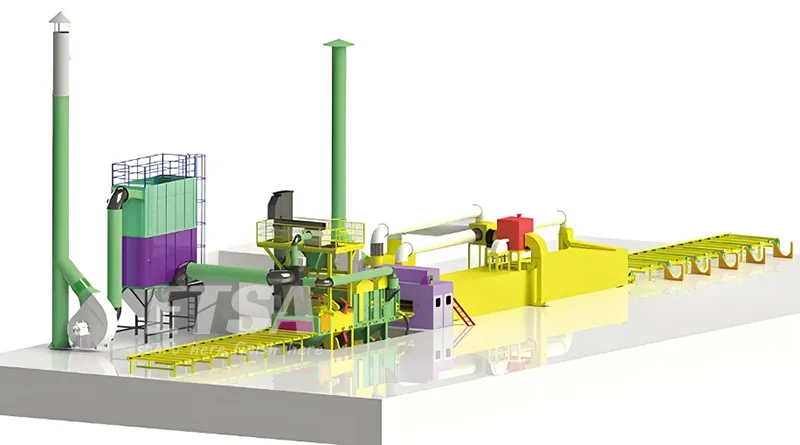 Steel Plate Shot Blasting Line