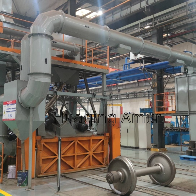 Faster Cleaning Speed Subway/Train Metro Wheel Cleaning Sand Blaster/Train Wheel Set Shot Blasting Machine/Wheels Cleaning Shot Blaster