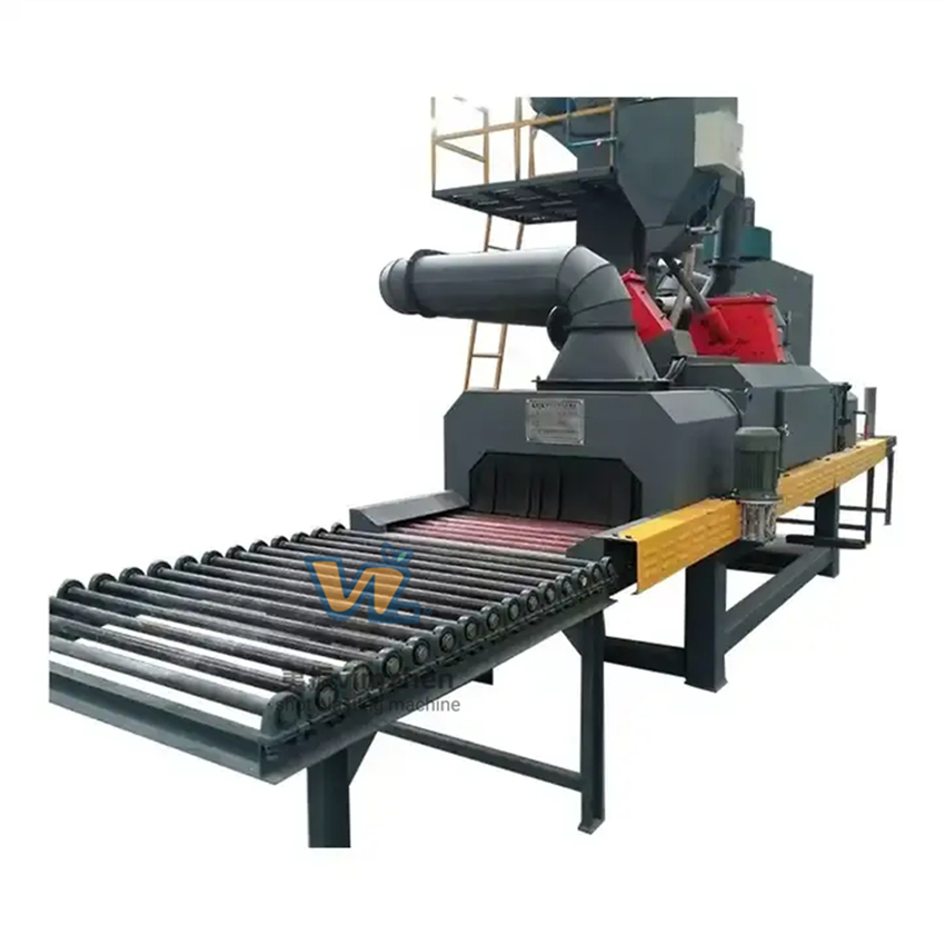 Automatic Sandblasting Granite Stone Plate Shot Blasting Machine Line Price
