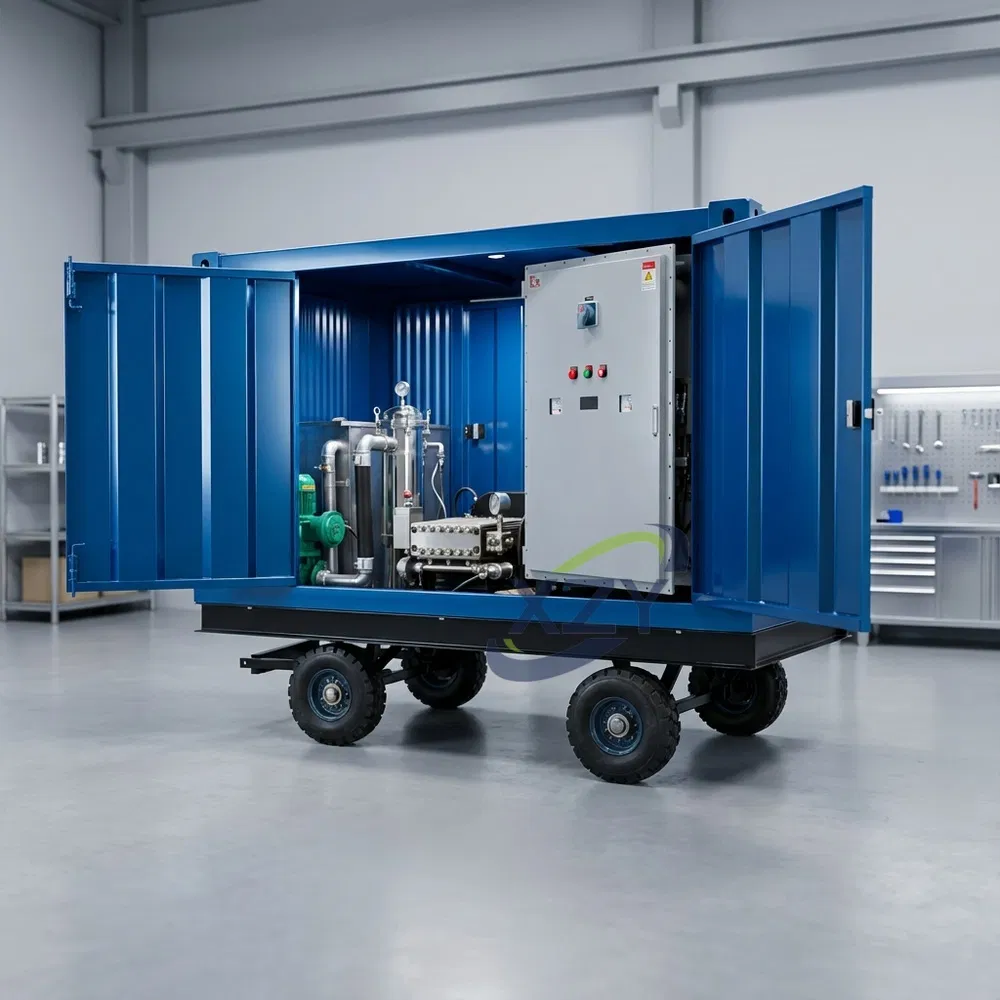 15000psi 90kw Electric Power High Pressure Water Jetting System