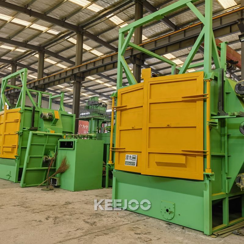 500kg/ Hook PLC Controlled Hanger Type Shot Blasting Machine for Casting Parts Surface Cleaning