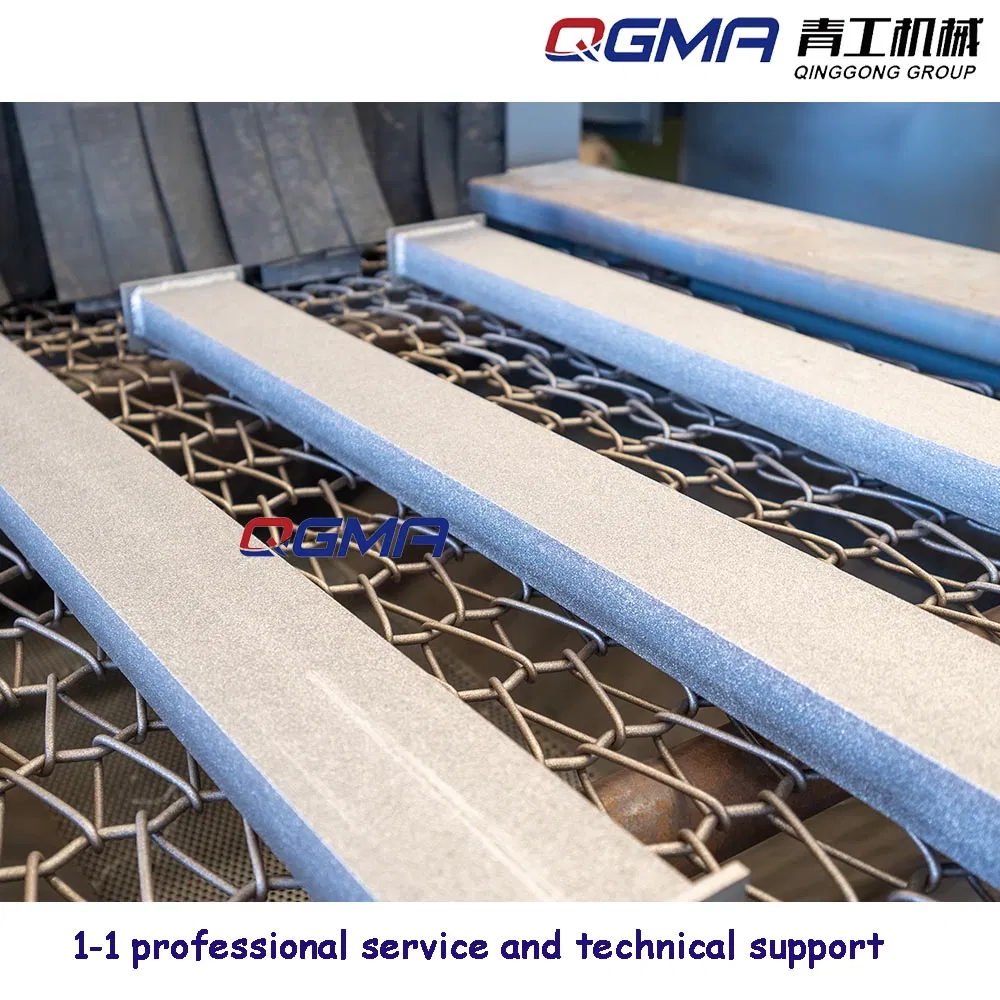 High Quality Automatic Wheel Abrator Steel Wire Mesh Belt Conveyor Type Sand Shot Blasting Cleaning Machine
