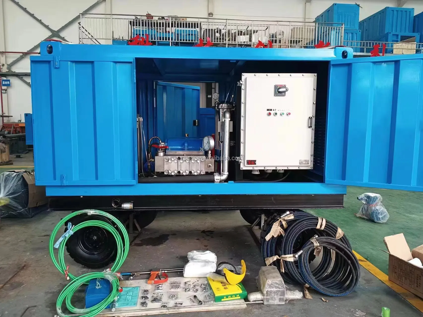 High Pressure Water Jetting System for Concrete Surface Roughening Cold Water Applications