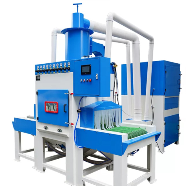 Good Quality Wire Mesh Belt Conveyor Abrator Shot Blasting/Blaster Machine with Automatic Loading and Unloading Production Line