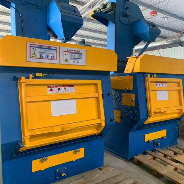 Compact Q328 Steel Billet Alloy Wheel Track Type Shot Blasting Machine for Casted Parts Burnishing