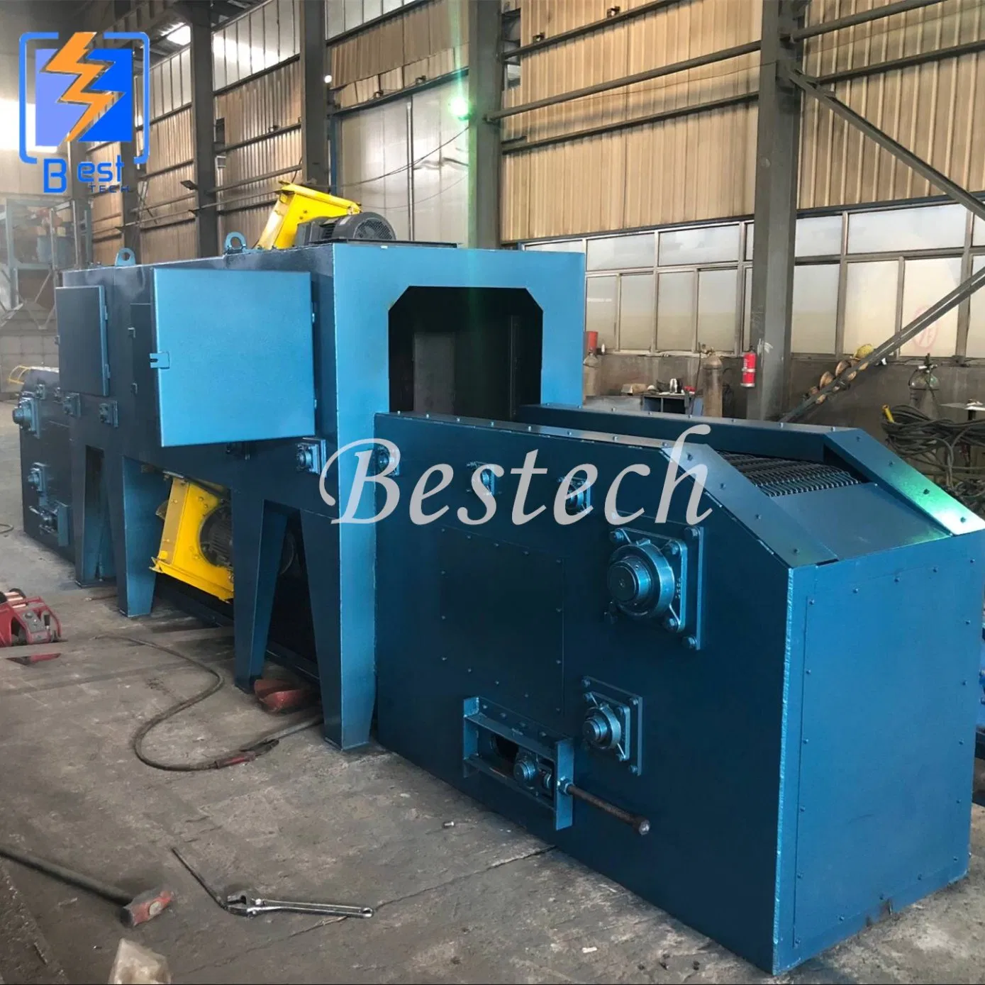 China Factory Wire Mesh Belt Shot Blasting Machine Wheel Abrator