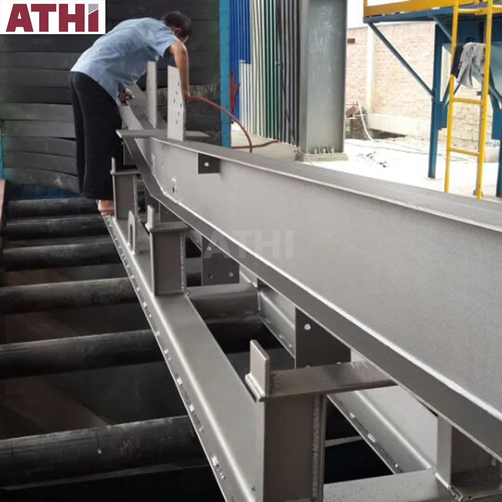 H Beam Shot Blasting Machine with Roller Conveyor
