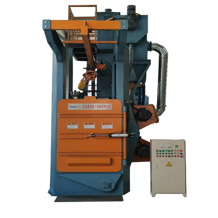 Double Hanger Type Q37 Hook Shot Blasting Machine for LPG Tank Cleaning