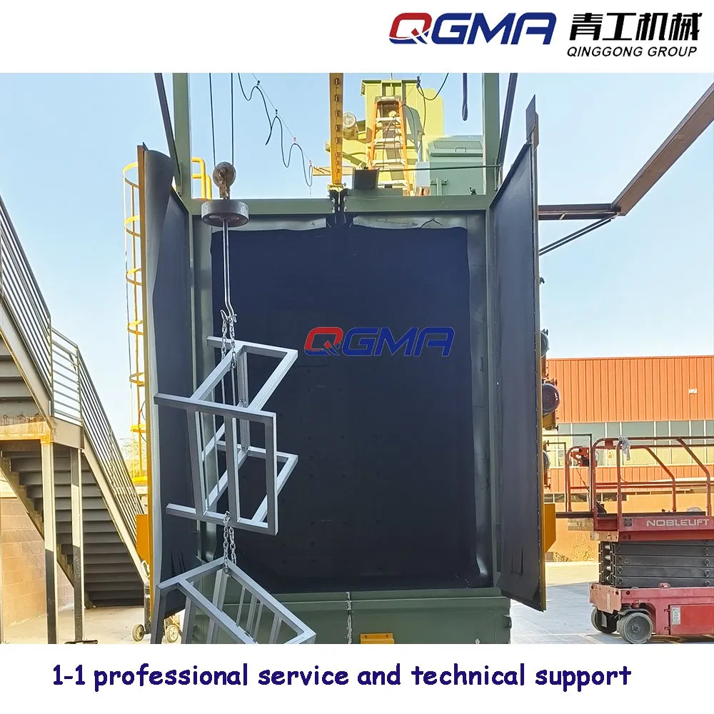 Hanger Hook Type Shot Blasting Machine Welding Forgings Wheel Abrator for Surface Burnishing