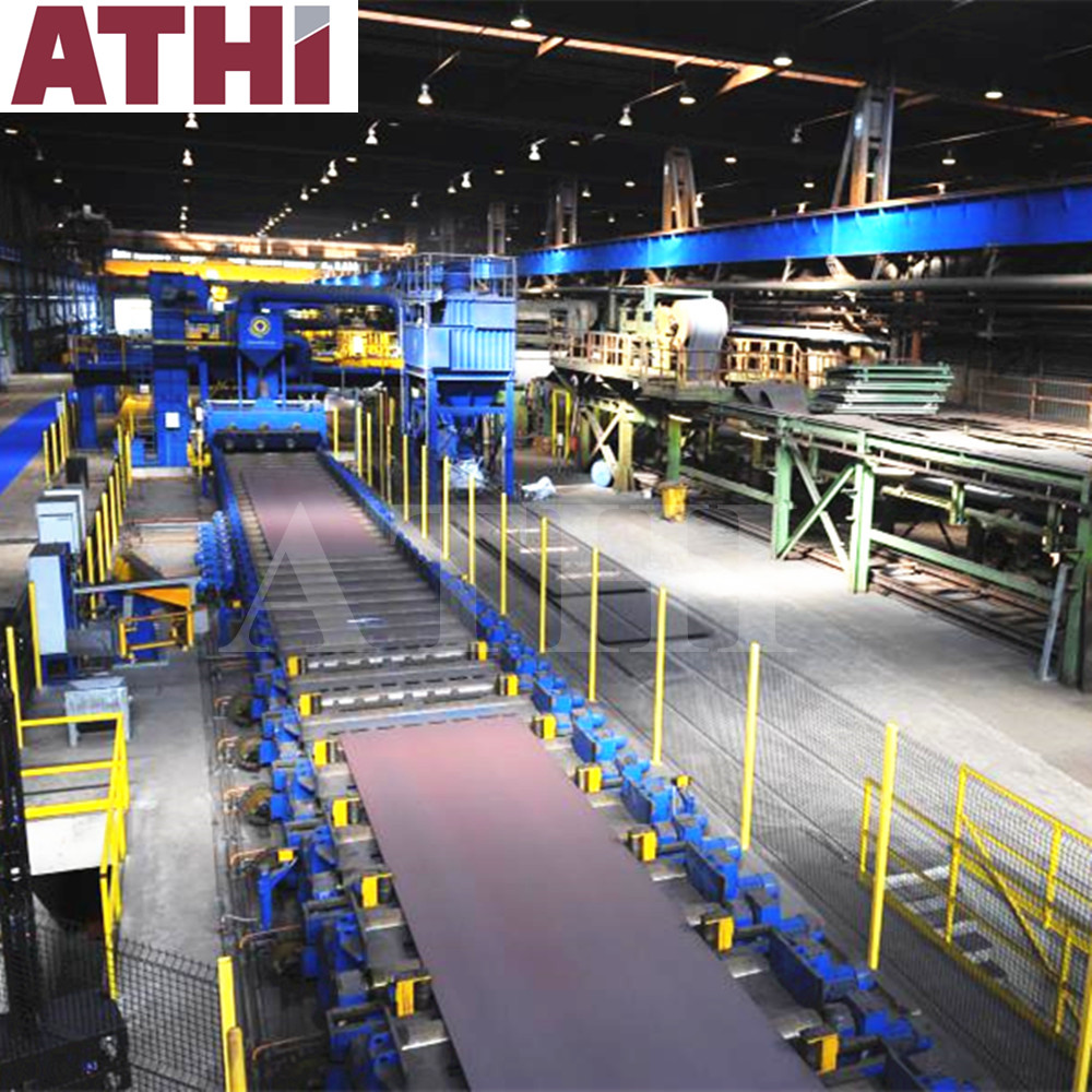 Automatic Roller Conveyor Shot Blasting and Painting Preservation Line for Sheet Metal Plates Beams Surface Cleaning and Painting