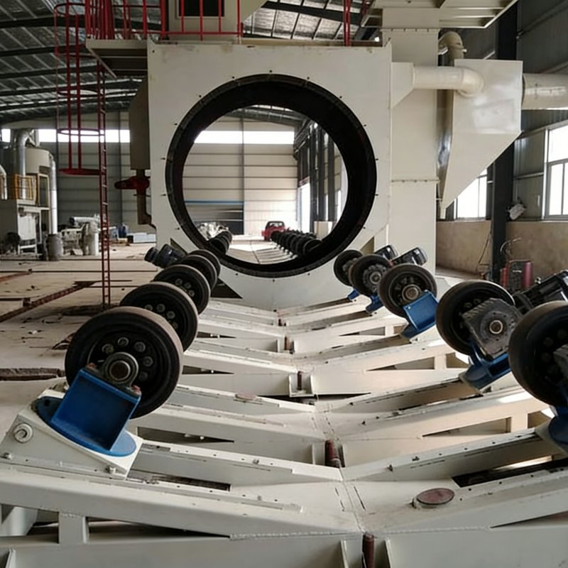 Large Diameter φ800-1500mm Steel Pipe External Shot Blasting Machine for Bridge Engineering