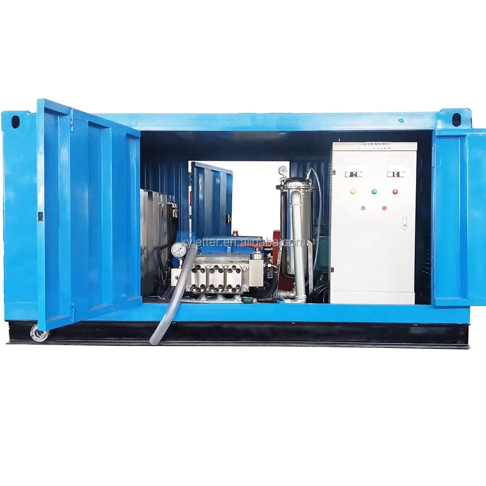 Eco-Friendly Electric High Pressure Water Jetting System for Heat Exchanger Cleaning