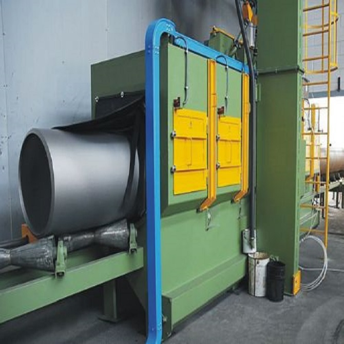 Roller Conveyor Shot Blasting Machine for Steel Plate H Beam Steel Pipe Surface Cleaning