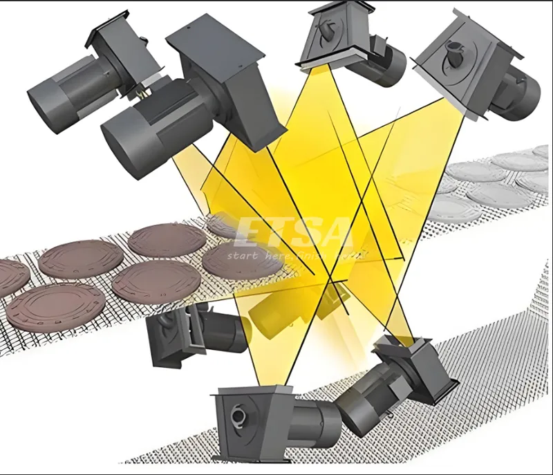 Wire Mesh Belt Continous Surface Shot Blasting Machine