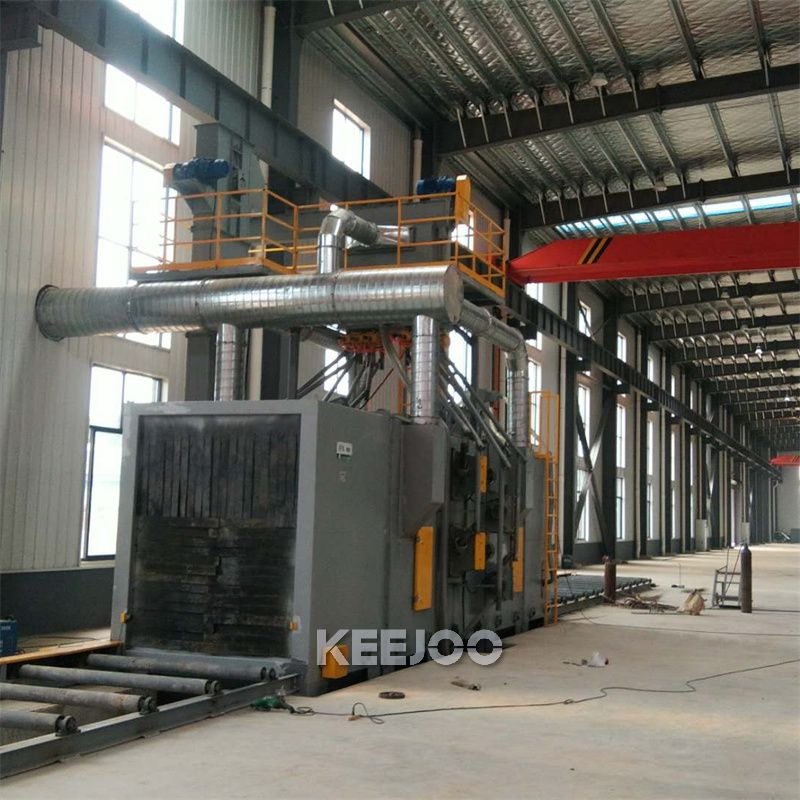 Speed 2m/ Min Wheel Blast Roller Conveyor Shot Blasting Machine for Anti Corrosion Factory Price