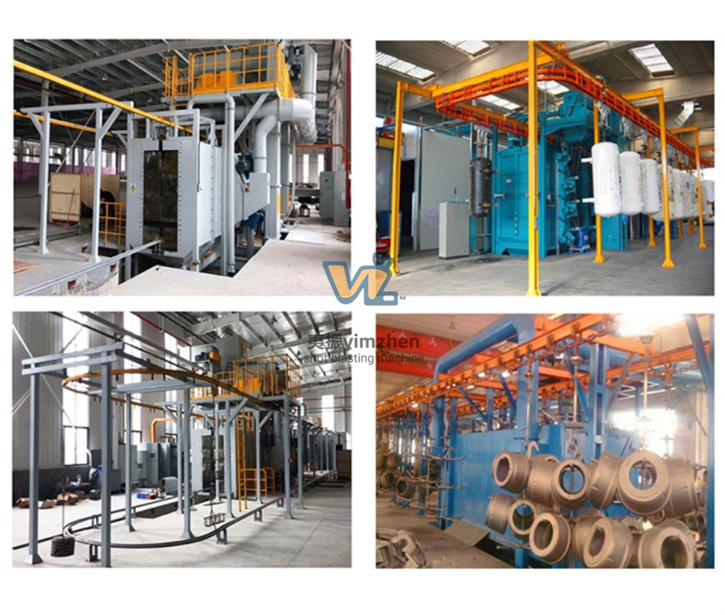 Best Price Accumulative Shot Blasting Line with Auto-Stop for Motor Casings
