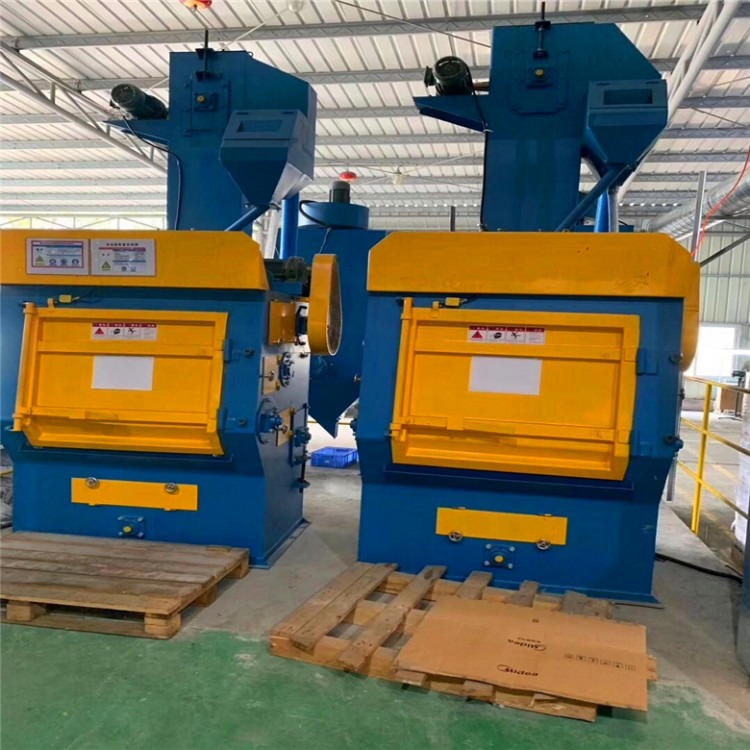 Compact Q328 Steel Billet Alloy Wheel Track Type Shot Blasting Machine for Casted Parts Burnishing