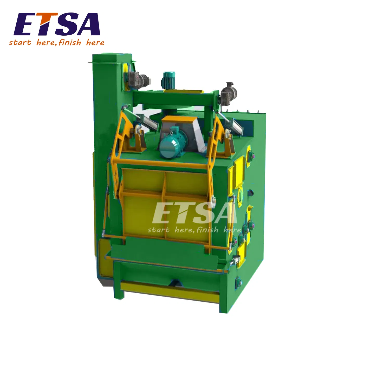 Auto Loading Tumble Belt Shot Blasting Machine / Shot Blast Cleaning Equipment Price