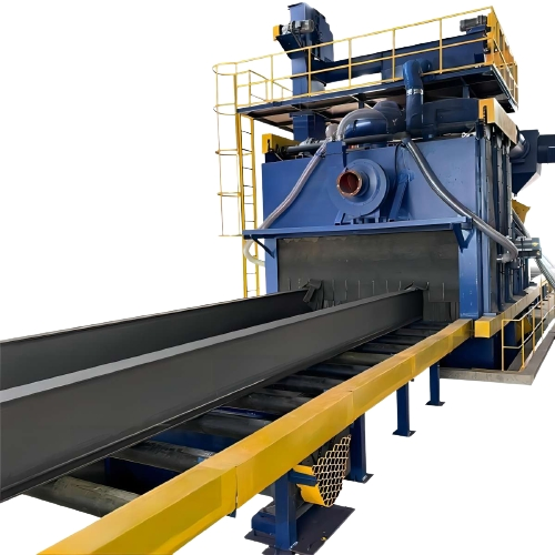 Roller Conveyor Steel Rust Removal Shot Blasting Cleaning Automatic Sandblasting Machine Washing