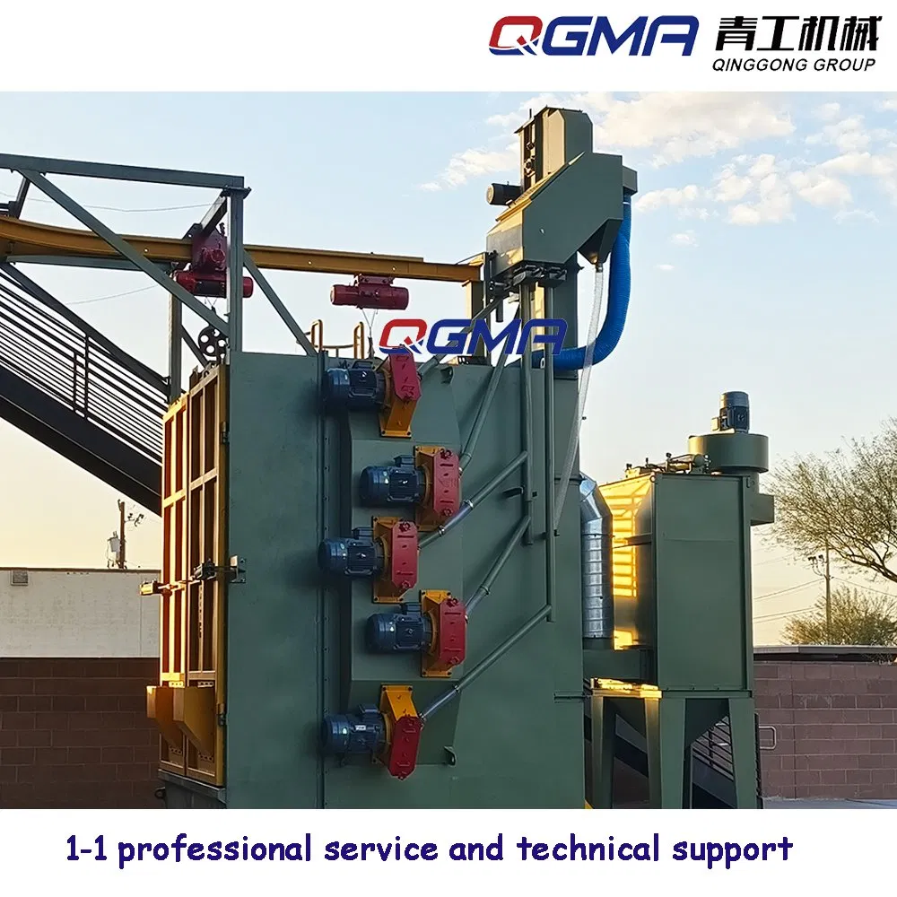 Hanger Hook Type Shot Blasting Machine Welding Forgings Wheel Abrator for Surface Burnishing