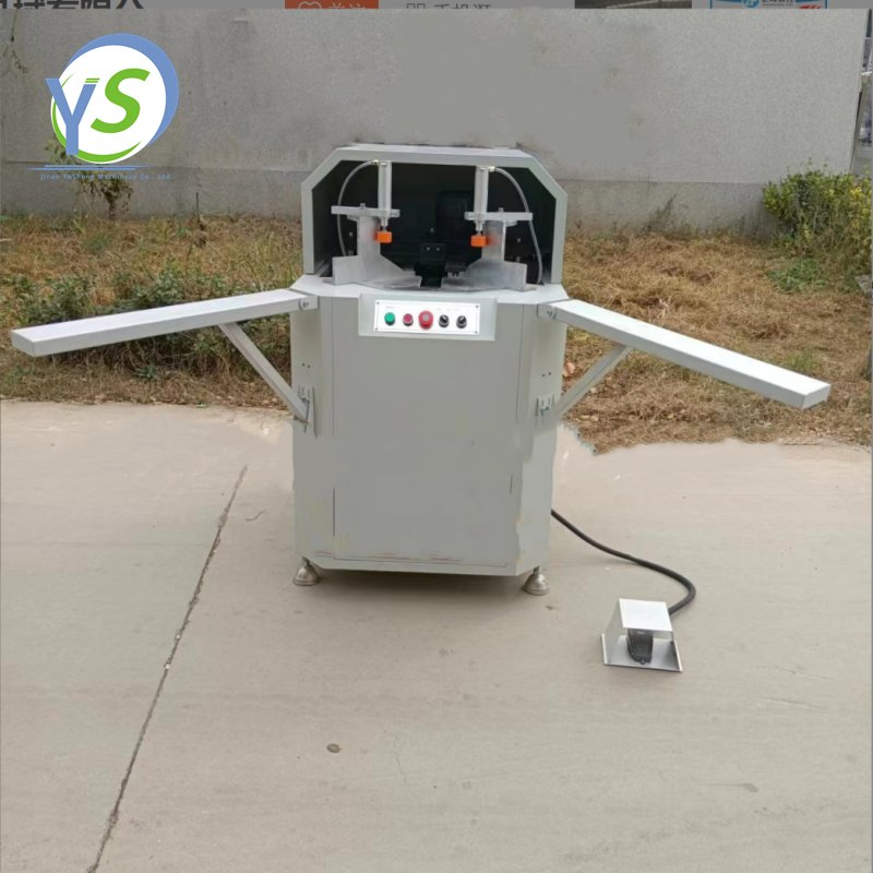 High Efficiency Automatic PVC Window Door Equipment UPVC Profile Top and Bottom Outside Surface Corner Cleaning Equipment