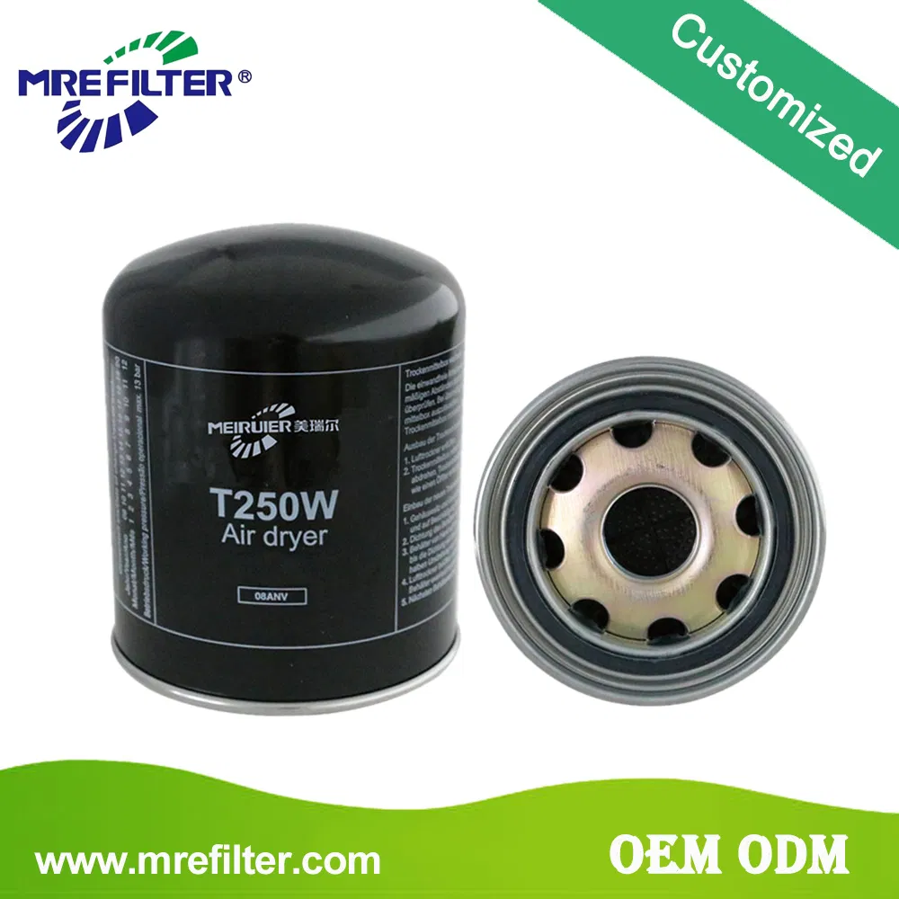 Factory Price Car Air Oil Fuel Lube Water Diesel Trucks Spare Parts Air Dryer Cartridge Filter for Daf Commercial Vehicles Engine T250W