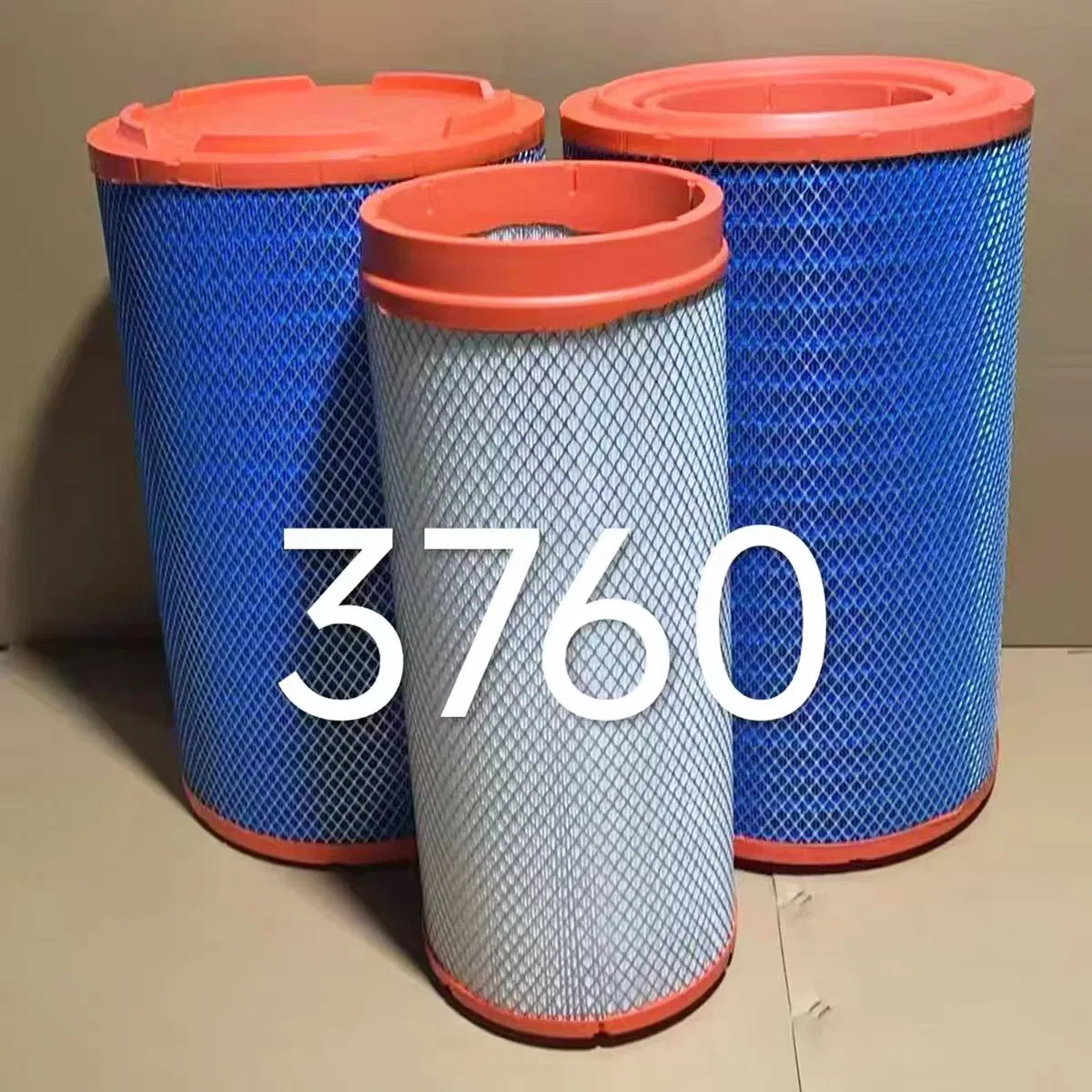 PU3760 K3761 Air Filter Cartridge Suitable for Engineering Machinery Equipment, Generator Set, Mining Card Air Filter Cartridge