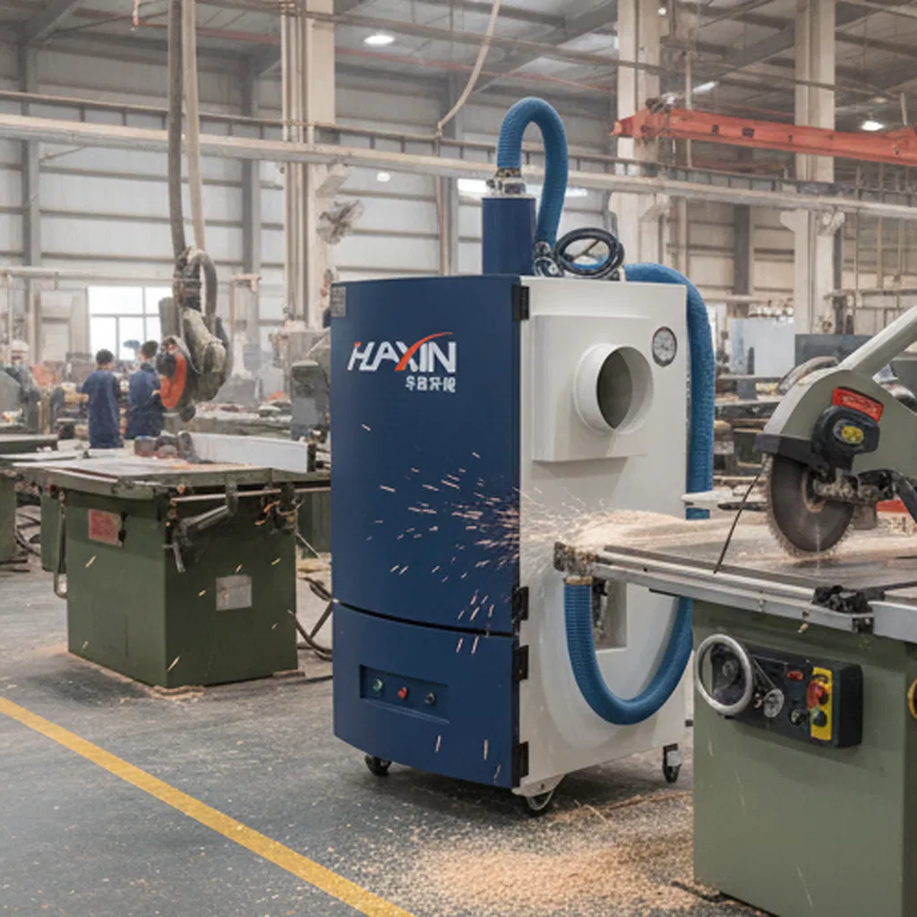 3kw Mobile Dust Collector and Air Filter for Industrial Use