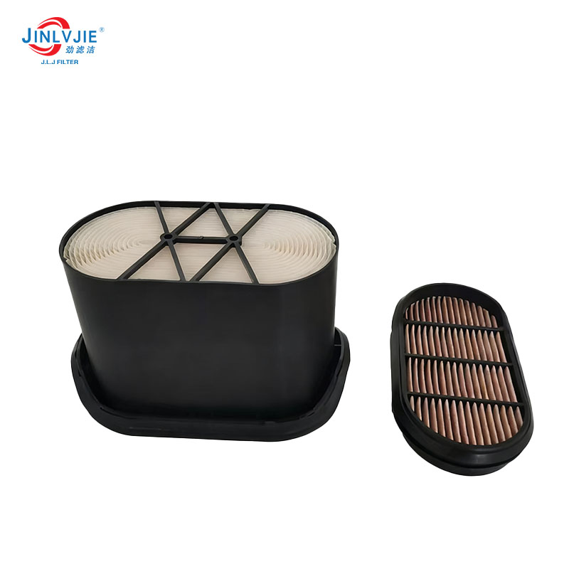 a Set of Air Filters (P958647) Suitable for Mechanical Equipment Tractors, Including Roll Paper Honeycomb Filters