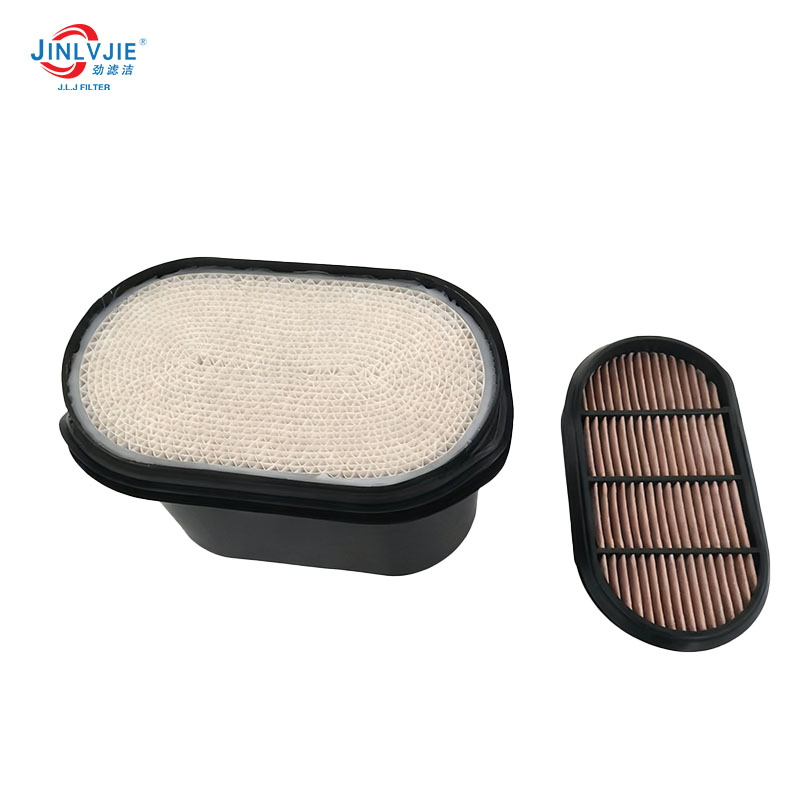 a Set of Air Filters (P958647) Suitable for Mechanical Equipment Tractors, Including Roll Paper Honeycomb Filters