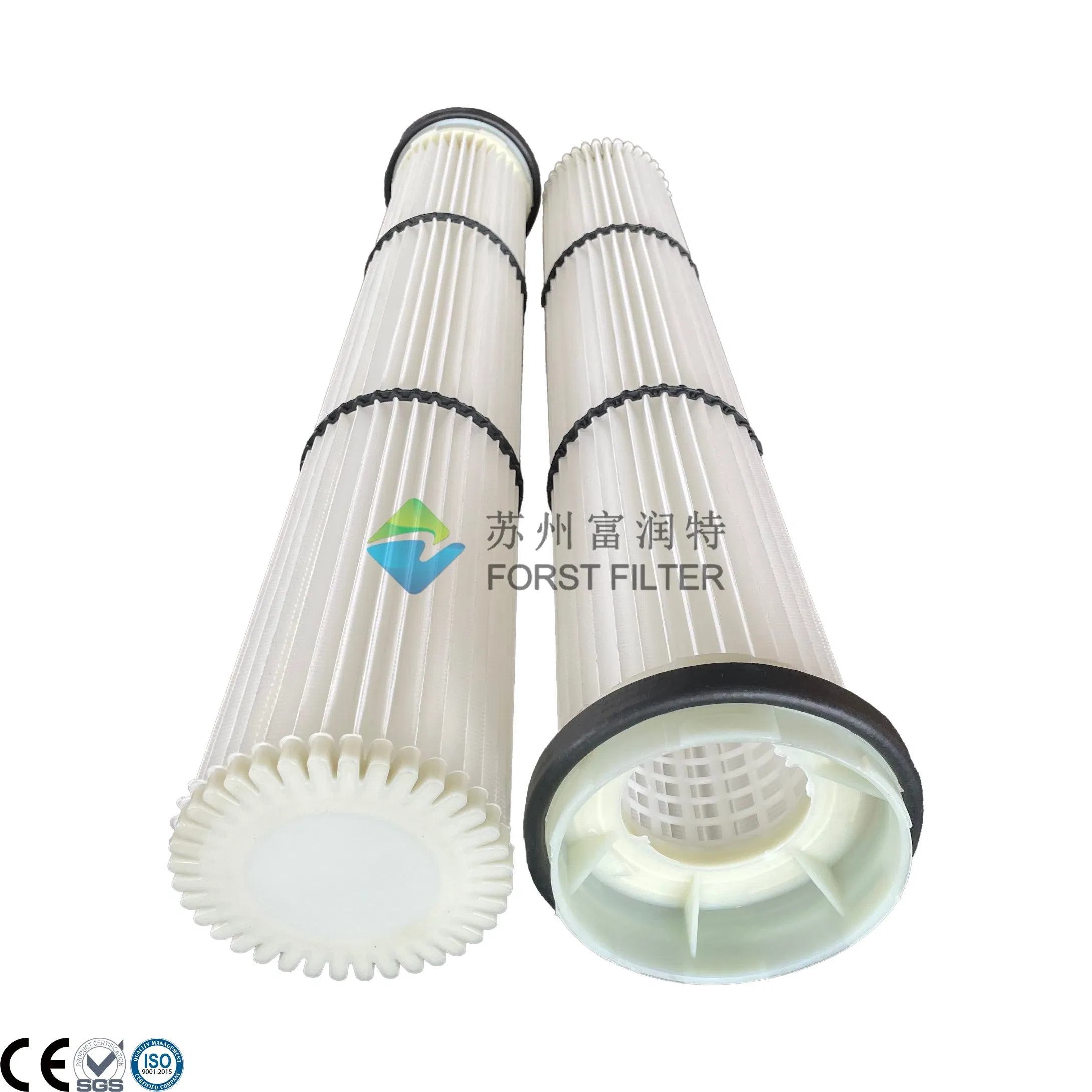 Concrete Mixing Plant Cement Silo Industrial Dust Collector Polyester Pleated Air Filter