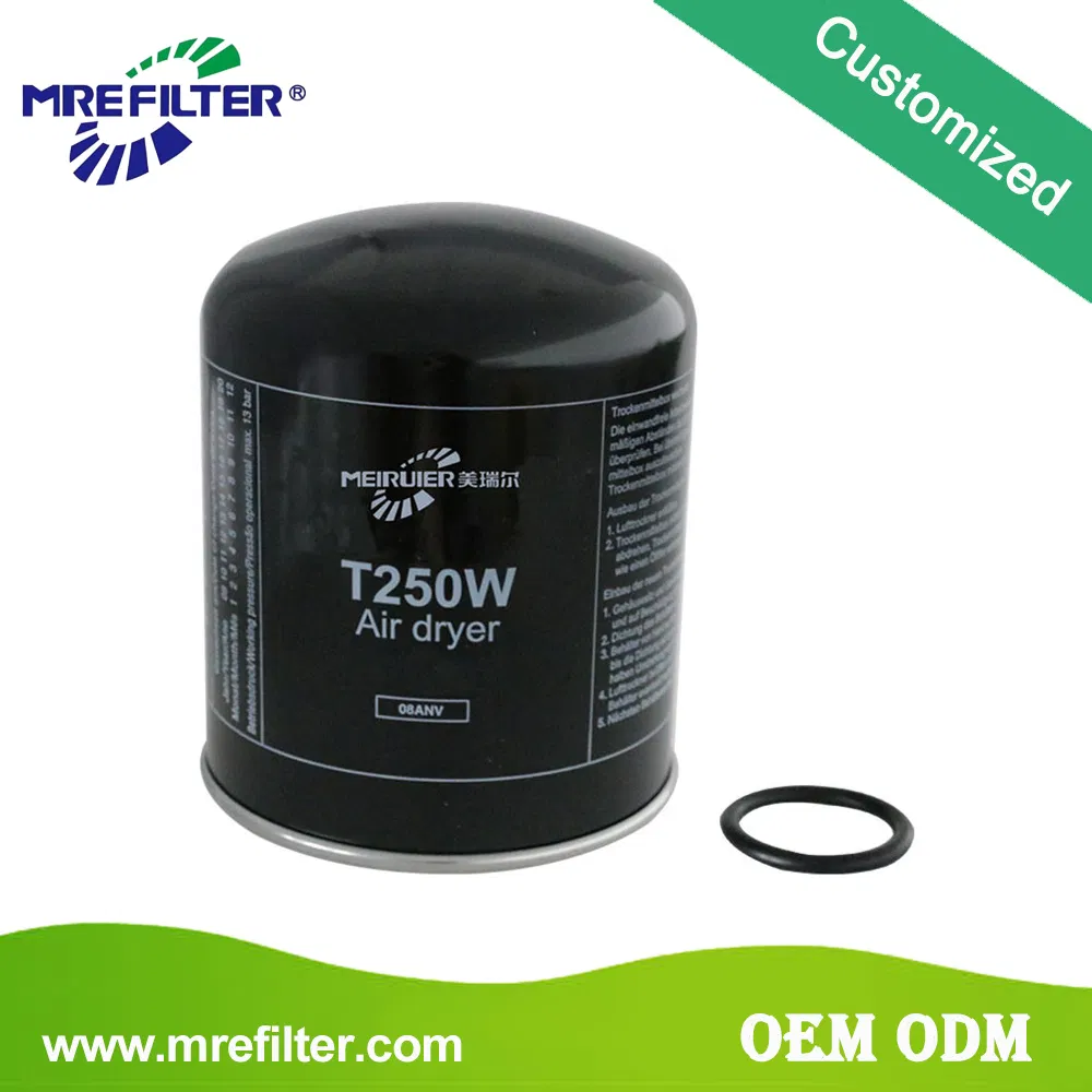 Factory Price Car Air Oil Fuel Lube Water Diesel Trucks Spare Parts Air Dryer Cartridge Filter for Daf Commercial Vehicles Engine T250W