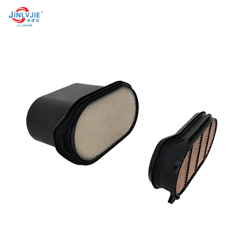 a Set of Air Filters (P958647) Suitable for Mechanical Equipment Tractors, Including Roll Paper Honeycomb Filters