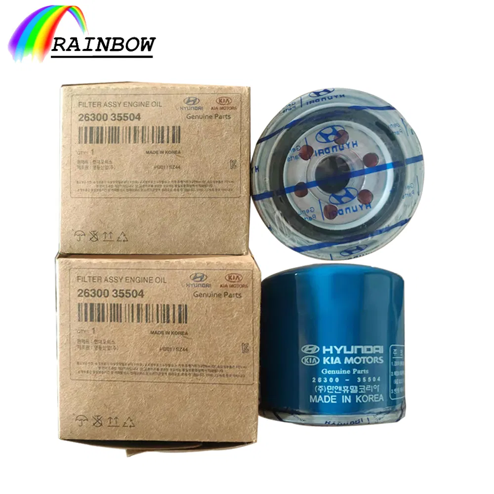 Automotive Oil Air Fuel Cabin Filter 26300-35503 26300-35504 26300-35505 26300-2y500 Auto Engine Parts Car Accessories Genuine Filtro Oil Filter for KIA Hyundai
