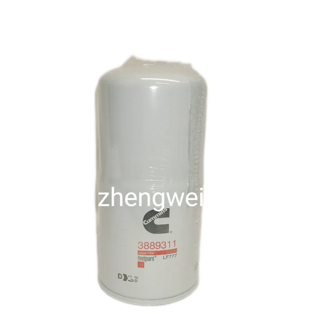 Zhengwei Cummins Fleetguard Air/Oil/Water Filter 3889311 3313283 3304232 Lf777 for Engine K19 K38 K50 Series Generator Sets