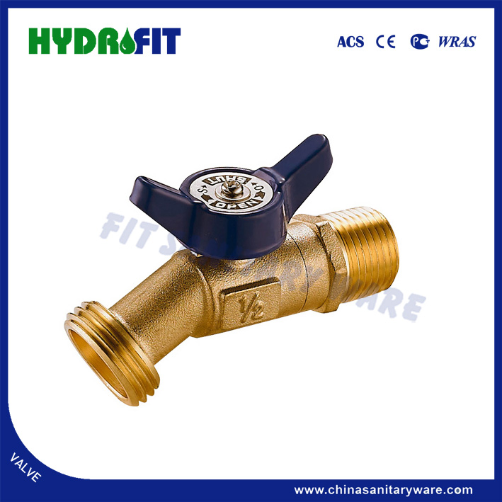 Lead Free Brass Boiler Drain Ball Valve Mip Hose 1/4 Turn Cupc (AMF31051)