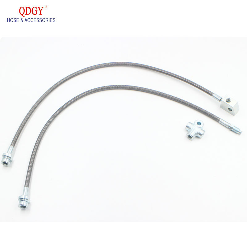 Motorcycle Parts Universal OEM Customized Can Adjust Stainless Steel Clear Brake Set Booster Hose