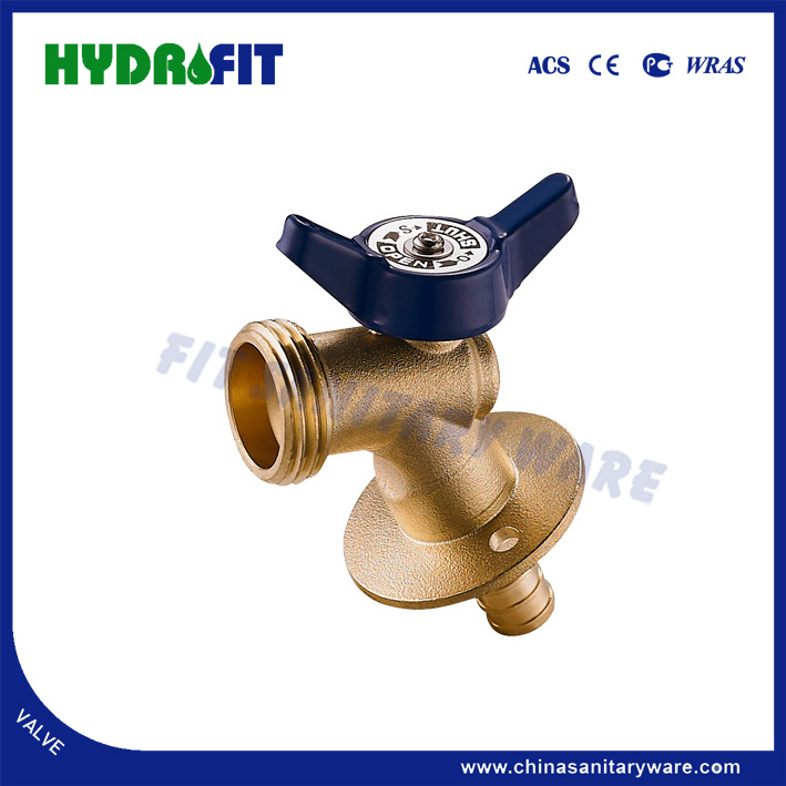 Lead Free Brass Boiler Drain Ball Valve Mip Hose Angle 1/4 Turn Cupc (AMF31052)