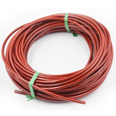 DOT Certificated Red Coated Cover An3 3an -3 Hydraulic Racing Stainless Steel Braided Smooth Bore Nylon PTFE Brake Clutch Line Asssembly Fuel Oil Brake Hose