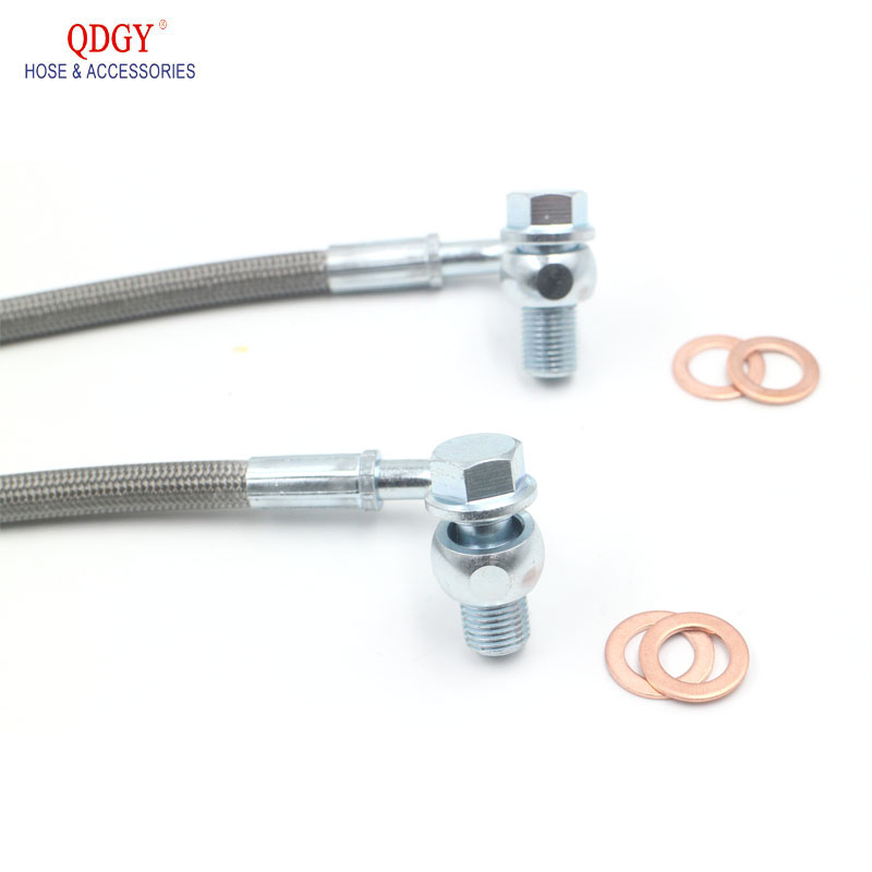 Motorcycle Parts Universal OEM Customized Can Adjust Stainless Steel Clear Brake Set Booster Hose