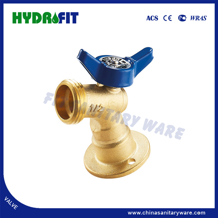 Lead Free Brass Boiler Drain Ball Valve Fip Hose Silcock 1/4 Turn Cupc (AMF31055)