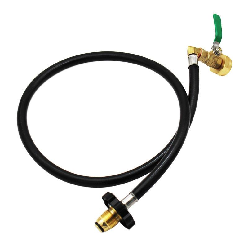 Feet Propane Refill Hose Pipe with on-off Control Valve Propane Refill Adapter