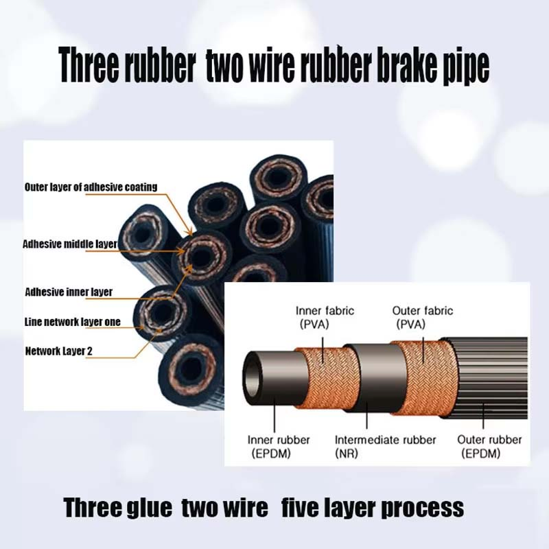 Saej1401 Standard DOT 1/8 in OEM Motorcycle Car Automotive Truck Industrial Auto Part Hydraulic Rubber Clutch Flexible Air Braided Fuel Oil Braking Hose