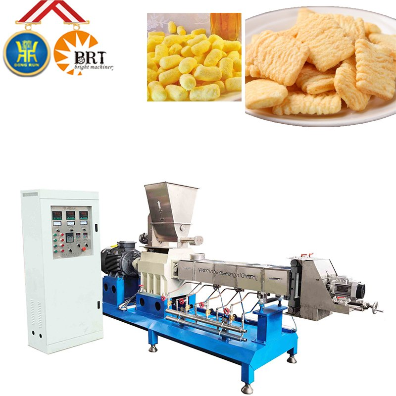 Pillow Bars Sticks Extruder Corn Rice Injection Puffing Snacks Food Processing Machinery Production Line