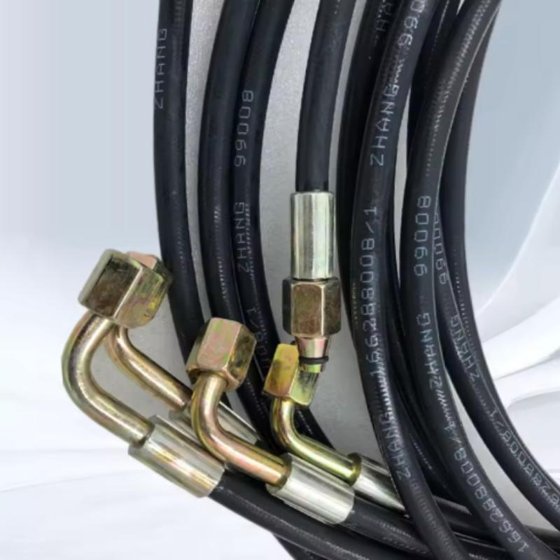 China National Heavy Duty Truck Group HOWO A7 Truck Hydraulic Hose Durable Original Equipment Manufacturer Parts in New Condition - Single Bend Cab Hose Size Wg