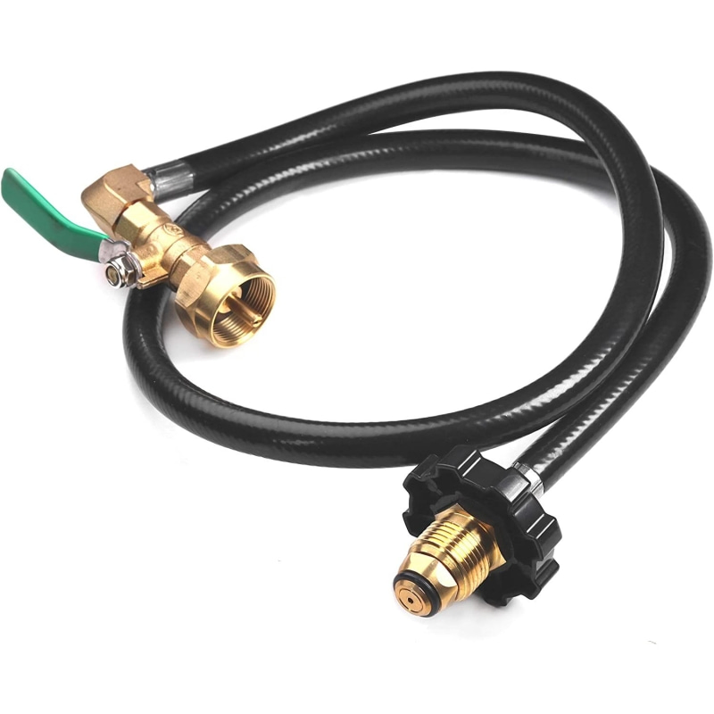 Feet Propane Refill Hose Pipe with on-off Control Valve Propane Refill Adapter