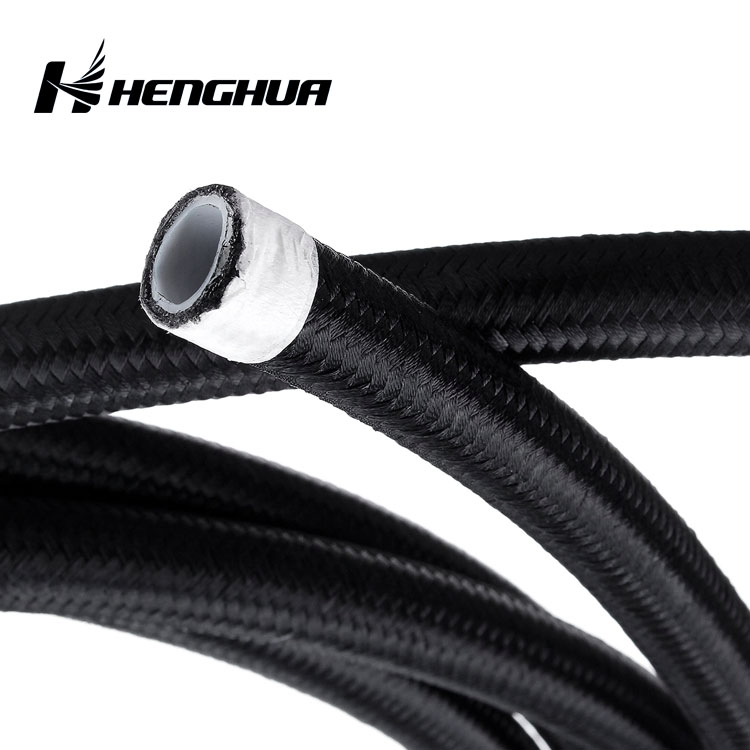 Red Blue Black Nylon Cotton Cover 5/16" An6 an -6 Stainless Steel Braided PTFE Fuel Hose Line Engine Oil Cooer Hose