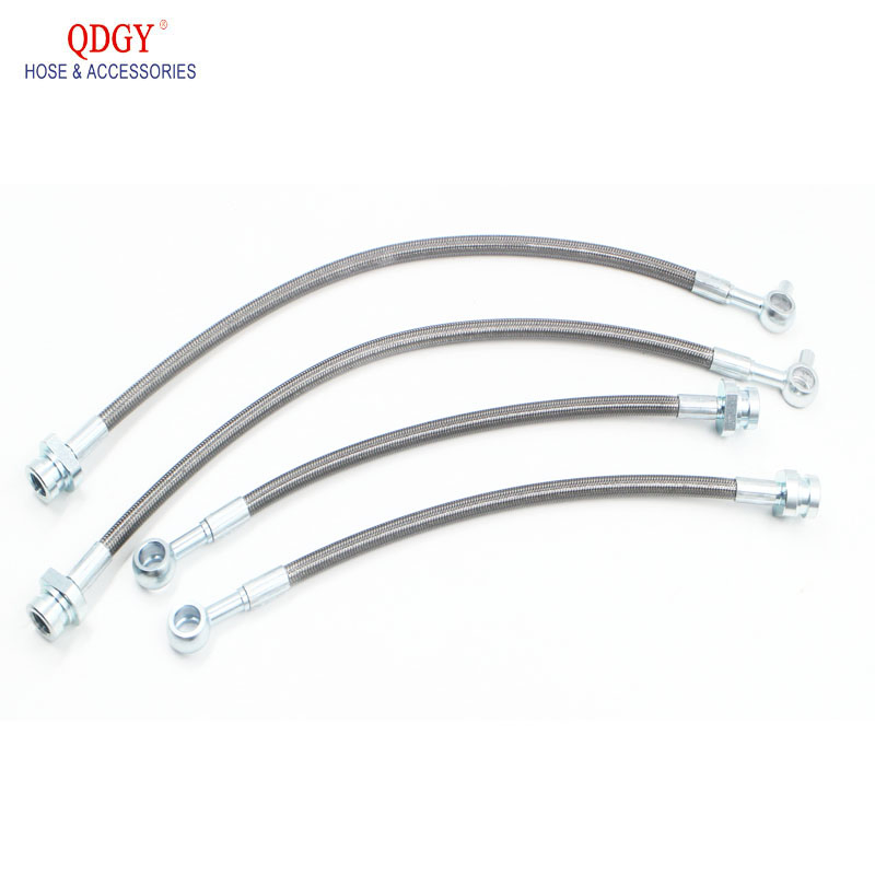 Motorcycle Parts Universal OEM Customized Can Adjust Stainless Steel Clear Brake Set Booster Hose