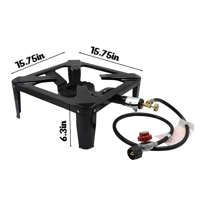 Portable Outdoor Cooker Gas Stove for Camping Small Gas Cookers with 20psi Regulator and Gas Hose